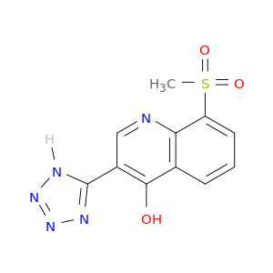 4-Quinolinol, 8-(methylsulfonyl)-3-(1H-tetrazol-5-yl)-