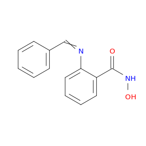 Benzamide, N-hydroxy-2-[(phenylmethylene)amino]-