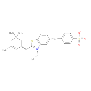 3-ethyl-2-[(3,5,5-trimethylcyclohex-2-en-1-ylidene)methyl]-1,3-benzothiazol-3-ium 4-methylbenzenesulfonate