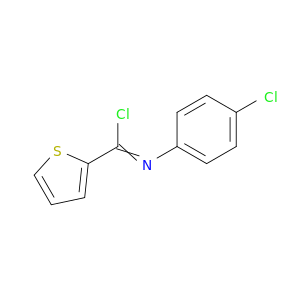2-Thiophenecarboximidoyl chloride, N-(4-chlorophenyl)-