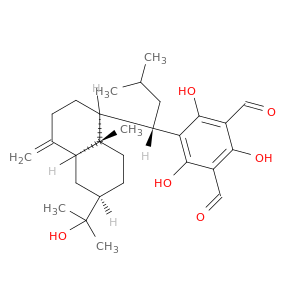 5-[(1S)-1-[(1S,4As,6R,8As)-deCaHYdro-6-(1-羟基-1-甲基乙基)-8a-甲基-4-亚甲基-1-萘基]-3-甲基丁基]-2,4,6-三羟基-1,3-苯并二羧基甲醛