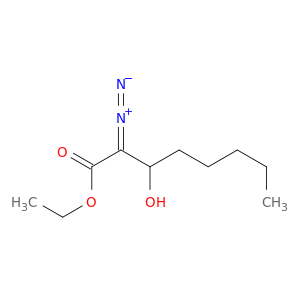 Octanoic acid, 2-diazo-3-hydroxy-, ethyl ester
