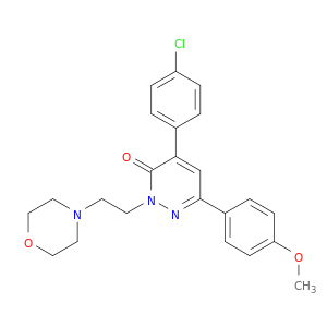 3(2H)-Pyridazinone,4-(4-chlorophenyl)-6-(4-methoxyphenyl)-2-[2-(4-morpholinyl)ethyl]-