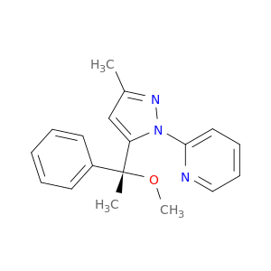Pyridine, 2-[5-[(1R)-1-methoxy-1-phenylethyl]-3-methyl-1H-pyrazol-1-yl]-