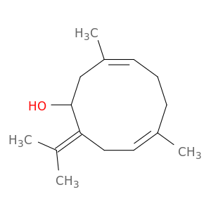 3,7-Cyclodecadien-1-ol, 3,7-dimethyl-10-(1-methylethylidene)-, (E,E)-