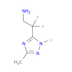 2,2-difluoro-2-(3-methyl-1H-1,2,4-triazol-5-yl)ethan-1-amine
