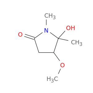 2-Pyrrolidinone, 5-hydroxy-4-methoxy-1,5-dimethyl-