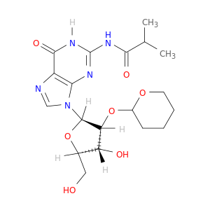Guanosine, N-(2-methyl-1-oxopropyl)-2'-O-(tetrahydro-2H-pyran-2-yl)-