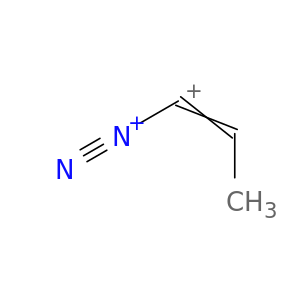Propenylium, 1-diazonio-