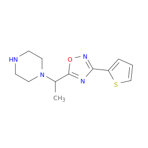 1-{1-[3-(thiophen-2-yl)-1,2,4-oxadiazol-5-yl]ethyl}piperazine