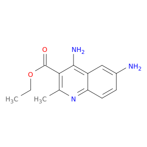 3-Quinolinecarboxylic acid, 4,6-diamino-2-methyl-, ethyl ester