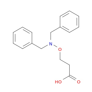 Propanoic acid, 3-[[bis(phenylmethyl)amino]oxy]-