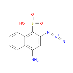 1-Naphthalenesulfonic acid, 4-aminoazido-