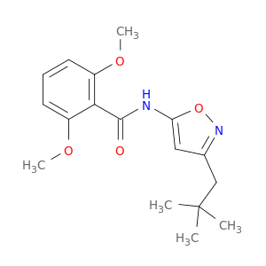 Benzamide, N-[3-(2,2-dimethylpropyl)-5-isoxazolyl]-2,6-dimethoxy-