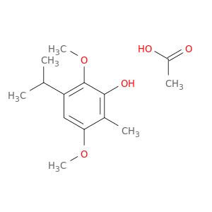 Phenol, 2,5-dimethoxy-6-methyl-3-(1-methylethyl)-, acetate