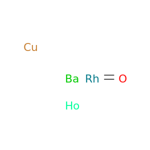 Barium copper holmium rhodium oxide