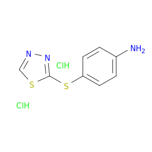 4-(1,3,4-Thiadiazol-2-ylsulfanyl)aniline Dihydrochloride