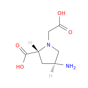 1-Pyrrolidineaceticacid, 4-amino-2-carboxy-, (2R-trans)- (9CI)