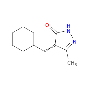 3H-Pyrazol-3-one, 4-(cyclohexylmethylene)-2,4-dihydro-5-methyl-