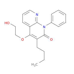 1,8-Naphthyridin-2(1H)-one, 3-butyl-4-(2-hydroxyethoxy)-1-phenyl-