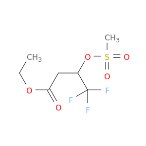 Butanoic acid, 4,4,4-trifluoro-3-[(methylsulfonyl)oxy]-, ethyl ester