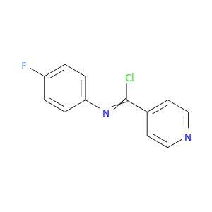 4-Pyridinecarboximidoyl chloride, N-(4-fluorophenyl)-