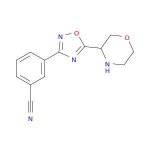 Benzonitrile, 3-[5-(3-morpholinyl)-1,2,4-oxadiazol-3-yl]-