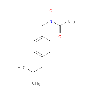 Acetamide, N-hydroxy-N-[[4-(2-methylpropyl)phenyl]methyl]-