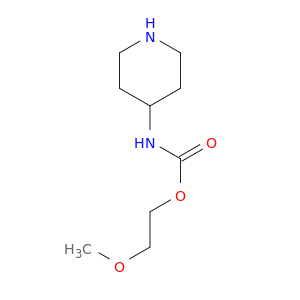 Carbamic acid, 4-piperidinyl-, 2-methoxyethyl ester