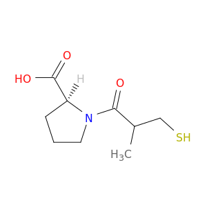 L-Proline, 1-(3-mercapto-2-methyl-1-oxopropyl)-