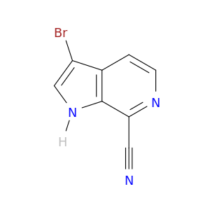 3-Bromo-1H-吡咯烷[2,3-C]吡啶-7-腈