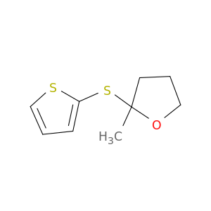 Furan, tetrahydro-2-methyl-2-(2-thienylthio)-