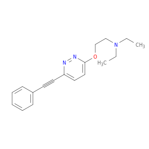 Ethanamine, N,N-diethyl-2-[[6-(phenylethynyl)-3-pyridazinyl]oxy]-