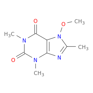 1H-Purine-2,6-dione,3,7-dihydro-7-methoxy-1,3,8-trimethyl-