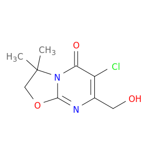 6-chloro-7-(hydroxymethyl)-3,3-dimethyl-2,3-dihydro-5h-[1,3]oxazolo[3,2-a]pyrimidin-5-one