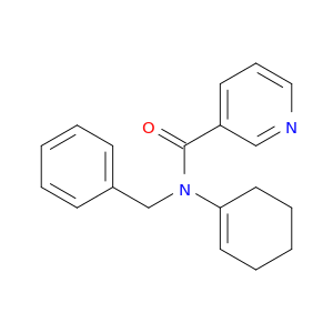 3-Pyridinecarboxamide, N-1-cyclohexen-1-yl-N-(phenylmethyl)-