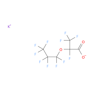丙酸,2,3,3,3-四氟-2-(1,1,2,2,3,3,3-庚二氟丙氧基)-,钾盐(1：1)
