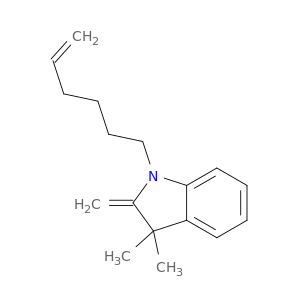 1H-Indole, 1-(5-hexenyl)-2,3-dihydro-3,3-dimethyl-2-methylene-