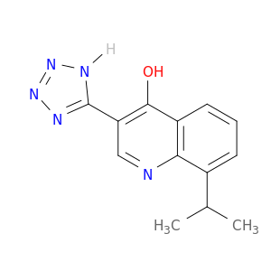 4-Quinolinol, 8-(1-methylethyl)-3-(1H-tetrazol-5-yl)-