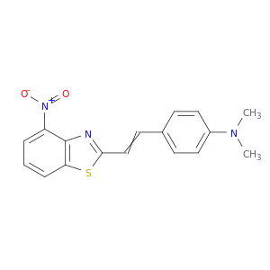 Benzenamine, N,N-dimethyl-4-[2-(4-nitro-2-benzothiazolyl)ethenyl]-