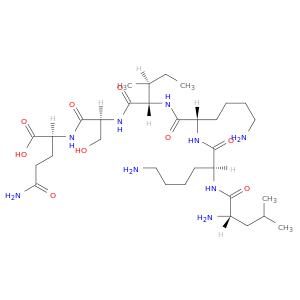 L-Glutamine, L-leucyl-L-lysyl-L-lysyl-L-isoleucyl-L-seryl-