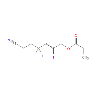 5-Heptenenitrile, 4,4-difluoro-6-iodo-7-(1-oxopropoxy)-