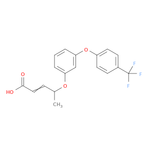 2-Pentenoic acid, 4-[3-[4-(trifluoromethyl)phenoxy]phenoxy]-