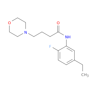 4-MORPHOLINEBUTYRANILIDE, 5'-ETHYL-2'-FLUORO-