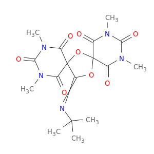 7,14-Dioxa-2,4,10,12-tetraazadispiro[5.1.5.2]pentadecane-1,3,5,9,11,13-hexone, 15-[(1,1-dimethylethyl)imino]-2,4,10,12-tetramethyl-