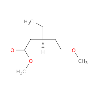 Pentanoic acid, 3-ethyl-5-methoxy-, methyl ester, (S)-
