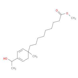 2,4-Cyclohexadiene-1-nonanoicacid, 4-(1-hydroxyethyl)-1-methyl-, methyl ester