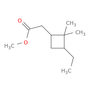 Cyclobutaneacetic acid,3-ethyl-2,2-dimethyl-, methyl ester