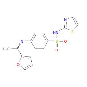 Benzenesulfonamide, 4-[[1-(2-furanyl)ethylidene]amino]-N-2-thiazolyl-