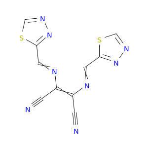 2-Butenedinitrile, 2,3-bis[(1,3,4-thiadiazol-2-ylmethylene)amino]-